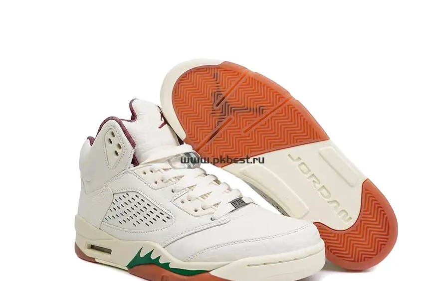 orange RETAIL GOD GRITO”White SHIP MATERIALS PK 5 READY “EL Jordan Jordan green TO Air 0511